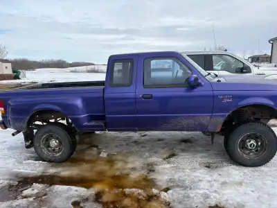 1997 Ford Ranger splash with lift kit. Last year of twin beam suspension new tires, alternator, batt...