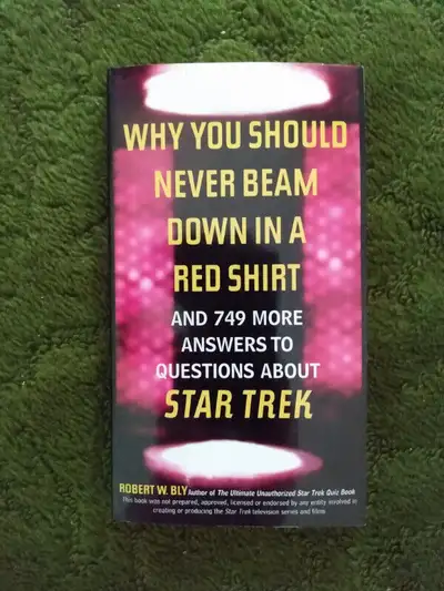 "Why You Should Never Beam Down in a Red Shirt". 1996 Collectible. Mint condition/unused. 750 Star T...