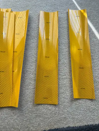 Enhance your safety with these high-visibility FRA-224 reflective stickers, perfect for any applicat...
