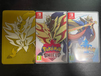 Pokemon Sword &amp; Shield w/ Steelbook - Nintendo Switch