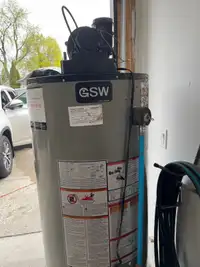 Hot water tank used