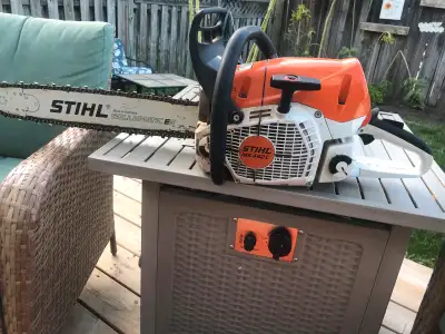 About 3 hours of run time total on the saw bought for $1700 2 years ago