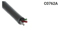 Cable 4Cx #22 Strd + Foil/drain shield (WHT/BK/RED/GRN) 300V PVC