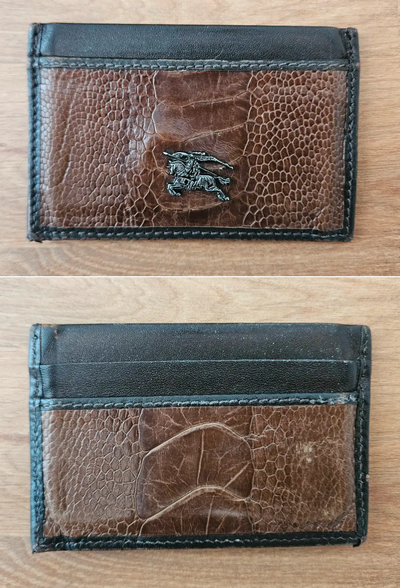 Well used Burberry men's card holder wallet, View more