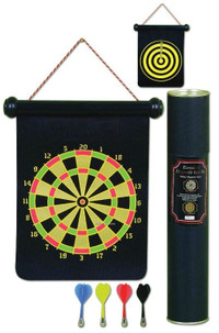 Trademark Games Magnetic Roll-Up Dart Board and Bullseye Game wi
