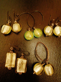 4 Pairs of Glass Bead Earrings
