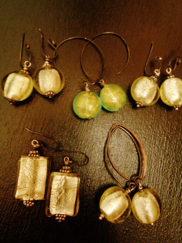 4 Pairs of Glass Bead Earrings in Jewellery & Watches in Victoria
