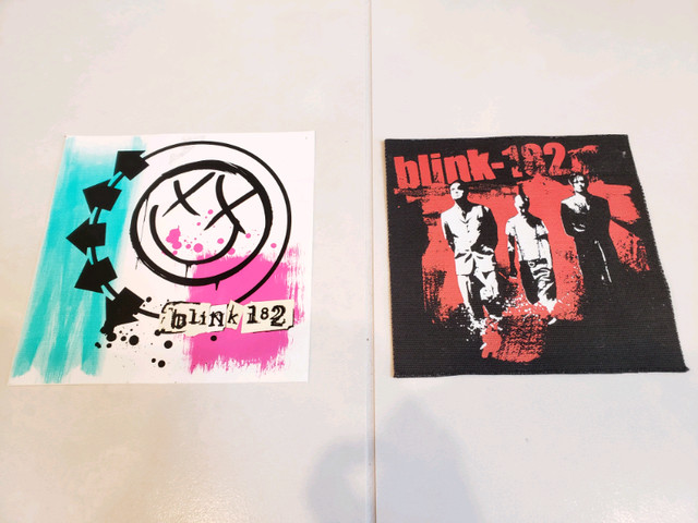Blink-182 black patch and white sticker in Other in Markham / York Region