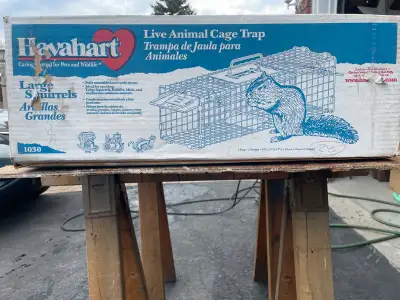2- Havahart live traps. 24 x 7 x7. For squirrels , rabbits. $70 for both traps
