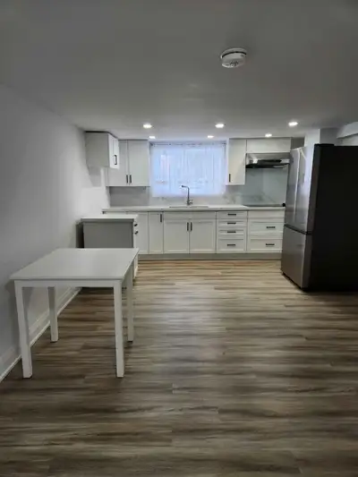 Bright (Large egressed windows) and spacious basement for Lease