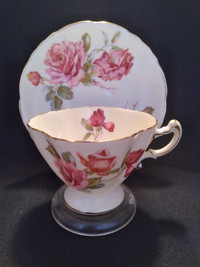 Hammersley Roses Cup & Saucer Square Rim