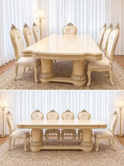 elegant luxurious dining table, View more