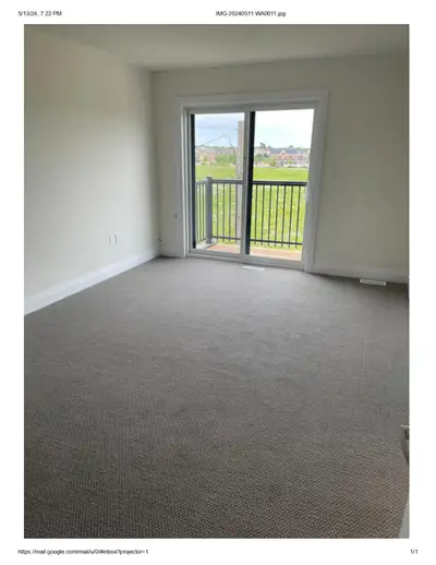 Large Master bedroom in a newly built semidetached house in a peaceful enclosure. The room has a wal...