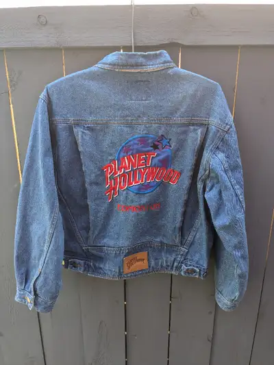 Vintage Planet Hollywood Edmonton Denim Jacket - Small - 1991, View more