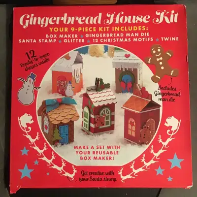 Paper Gingerbread House Kit with Gingerbread Man Die, View more