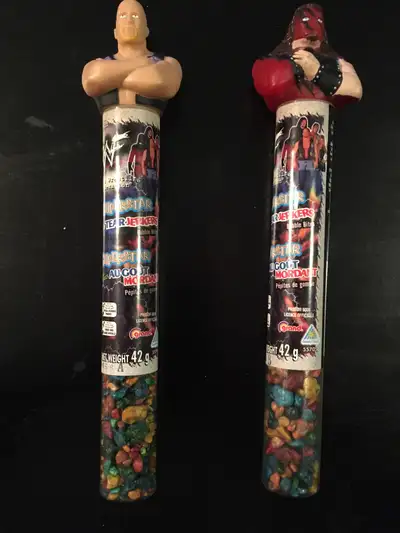 Stone Cold Steve Austin & Kane WWF Vintage Candy Tear Jerkers Candy Sealed 1999