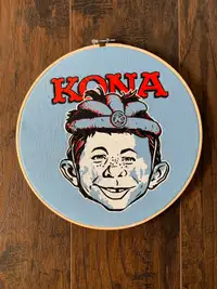 Embroidery Hoop Art - Kona Mad Magazine