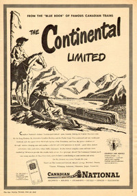 Full page 1948 magazine ad Canadian National Railways