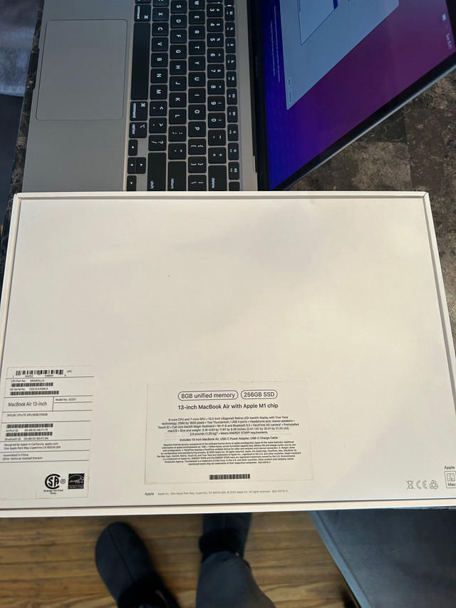 13” 2021 Macbook Air With M1 Chip (Barley Used) in Laptops in London - Image 4