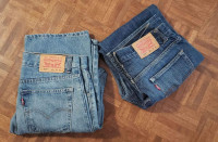 Both for $30 - 2 Levis straight jeans pants 16reg 28x28 and 18re