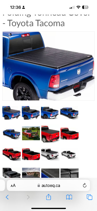 Toyota Tacoma Tonneau Cover in Other Parts & Accessories in Petawawa