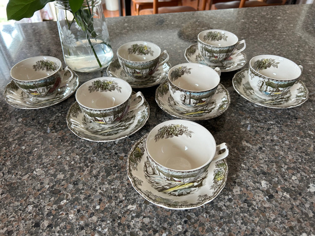 Friendly Village Tea Cups and Saucers  in Kitchen & Dining Wares in Cole Harbour - Image 2