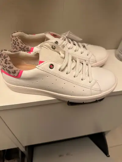 Brand New Geox girls white running shoes - size 5.5, View more