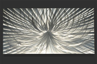 48x24" Metal Art Wall Decor 3D Video LED Halogen Light reflect