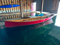 Beautiful Cedar Strip Canoe
