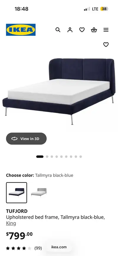 King size bed frame, View more