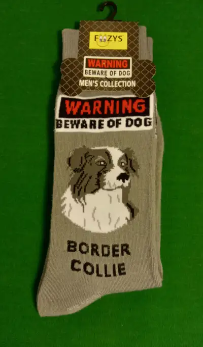 Socks, New, Foozys, Mens with Border Collie, View more