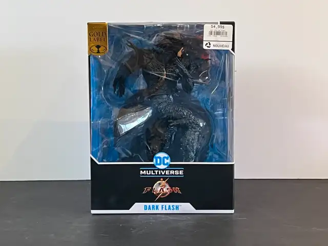 DC MULTIVERSE FLASH 12" STATUE FIGURINE EXCLUSIVE DARK FLASH