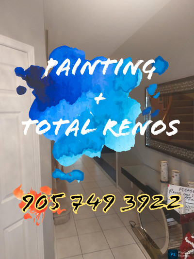 PAINTING + RENO. Get free PAINT. Best  QUALITY @ Great rates.