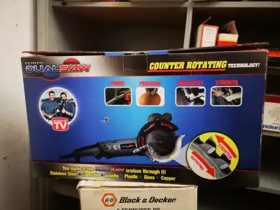 Brand: Omni DualSaw Technology: Patented Counter-Rotating Dual Blade Design Condition: New/Unused in...