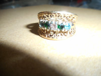 vintage siffari 10k gold ring size 9