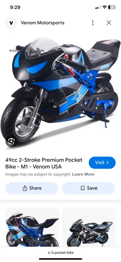 Looking for pocket bike parts bike or parts. 902-371-0061