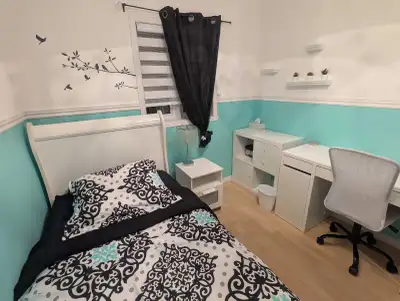 Chambre meublée à louer du lundi au vendredi long terme (32 jours et plus) pour travailleurs ou étud...