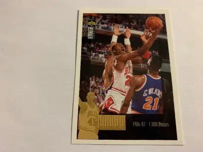 1995-96 Collector's Choice European Stickers MICHEAL JORDAN #MJ2, View more