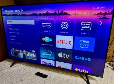 50” Hisense Smart 4K Roku Tv, View more