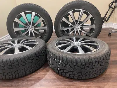 Set of 4 gently used GT Radial Ice Pro 3 studdable winter tires with good tread (215/55 R17). The ti...