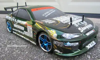 NEW 1/10 SCALE 4WD RC DRIFT CAR WITH 8 BUILT-IN LIGHTS Get into the latest craze sweeping the world...