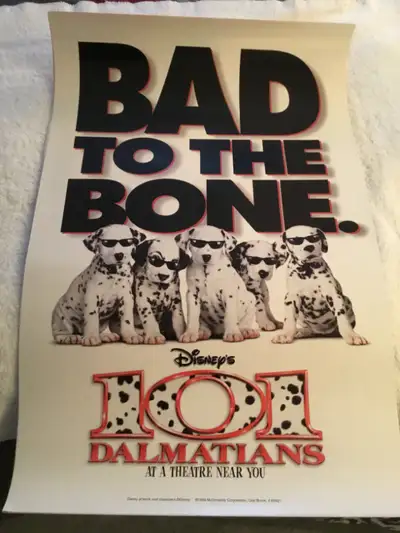 McDONALDS Disney 101 Dalmations Theater Advertisement Sign 1996, View more