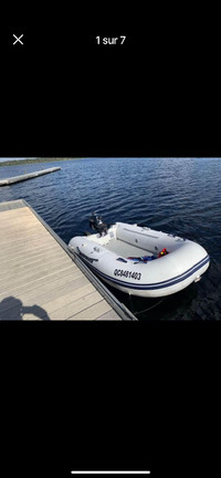 2022 Boat / Bateau Air deck 250 + Suzuki 4HP