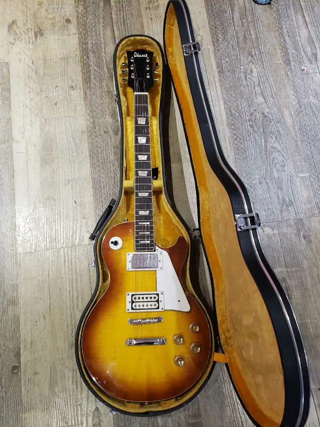 1975 Ibanez les paul, pre-lawsuit era. Original case, great cond in Guitars in Mississauga / Peel Region - Image 2