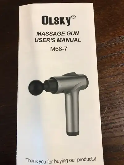 (1)Brand new Olsky Massage Gun with Brand new Olsky Massage Gun different massage head to fit massag...