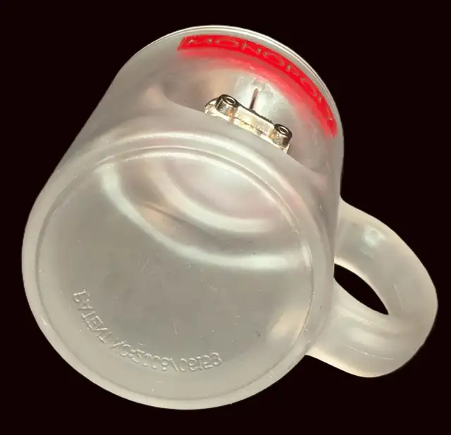 Vtg Frosted Glass Monopoly Collectible Coffee Mug w/3D Race Car! in Arts & Collectibles in London - Image 5