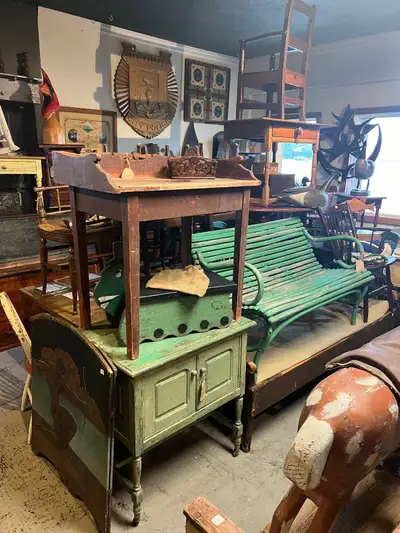 Collection of antique Canadiana furniture To be seen at Nostalgic Journey on7 1118 hwy 7, Peterborou...