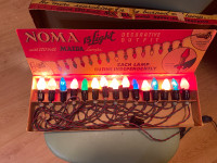 Vintage 1946 NOMA 15 Light Decorative Xmas String Lights
