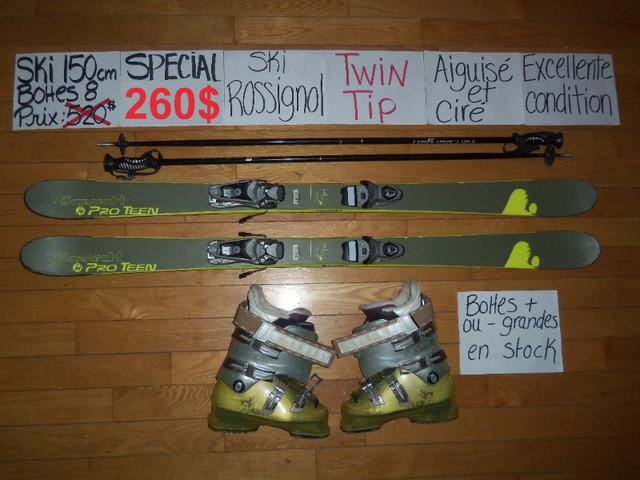 Équipements TWIN TIP SKI ALPIN 150 160 166 170 176 cm dans Ski  à Granby - Image 2