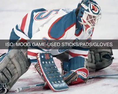 I’m a local Edmonton area Oilers collector looking for 1980’s Andy Moog items - sticks, jerseys, goa...